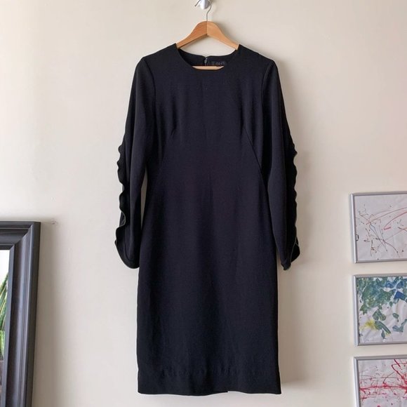 COS Ruffle Sleeve Sheath Dress - Picture 1 of 5